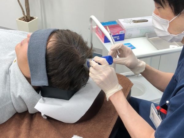 ドクターメソの治療中