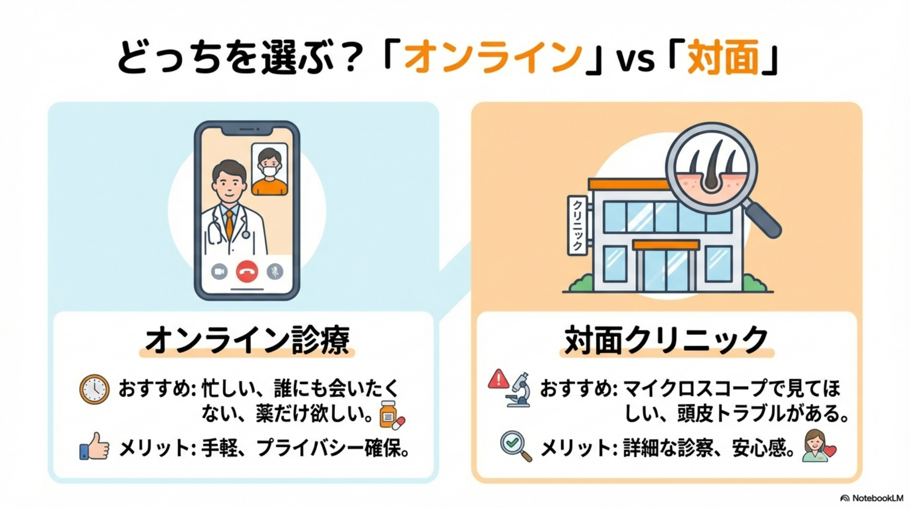 AGAクリニック受診の目安：オンライン診療も含めた判断基準