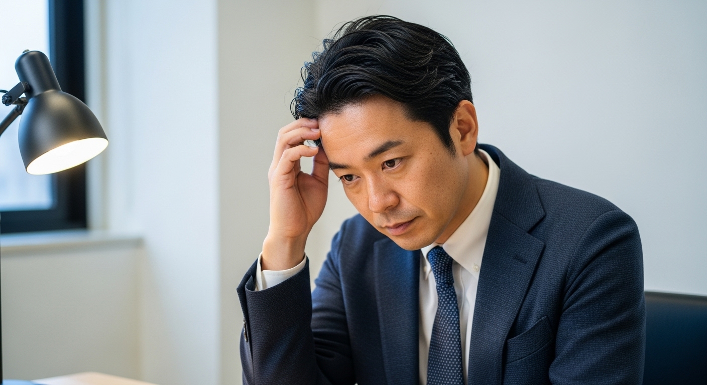 薄毛 スーツ 髪型 清潔感は「崩れない型」で作れる