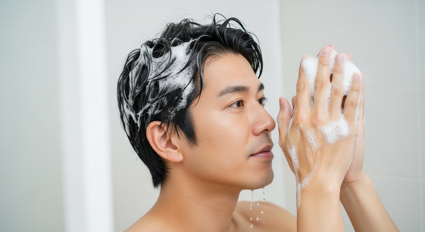 今日からできるシャンプー手順（予洗い〜すすぎ）