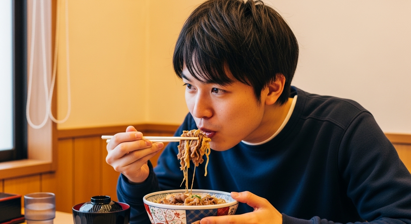 牛丼の食べすぎを改善する手順（頻度調整＋野菜追加）