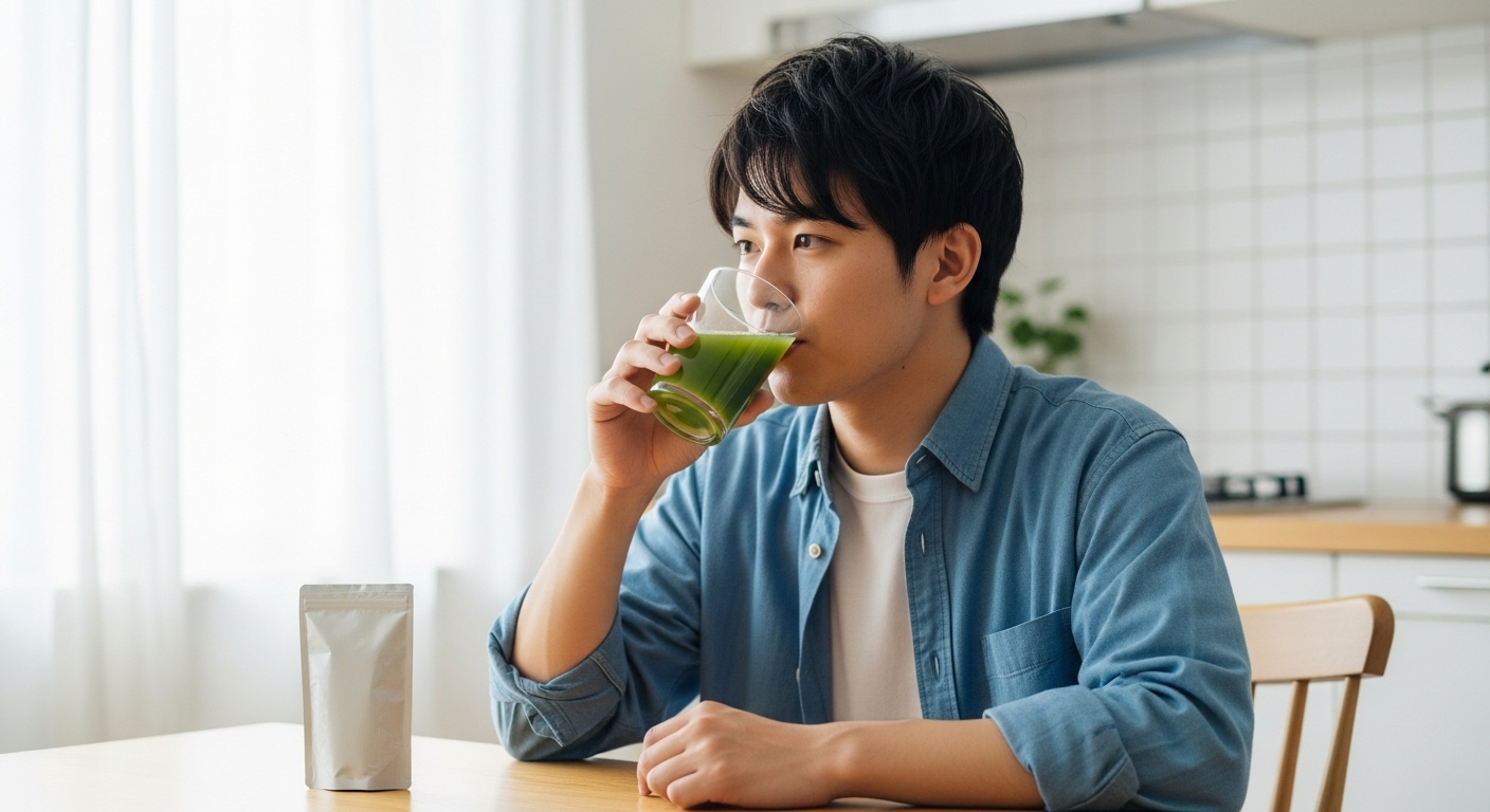 青汁飲むと抜け毛減る？