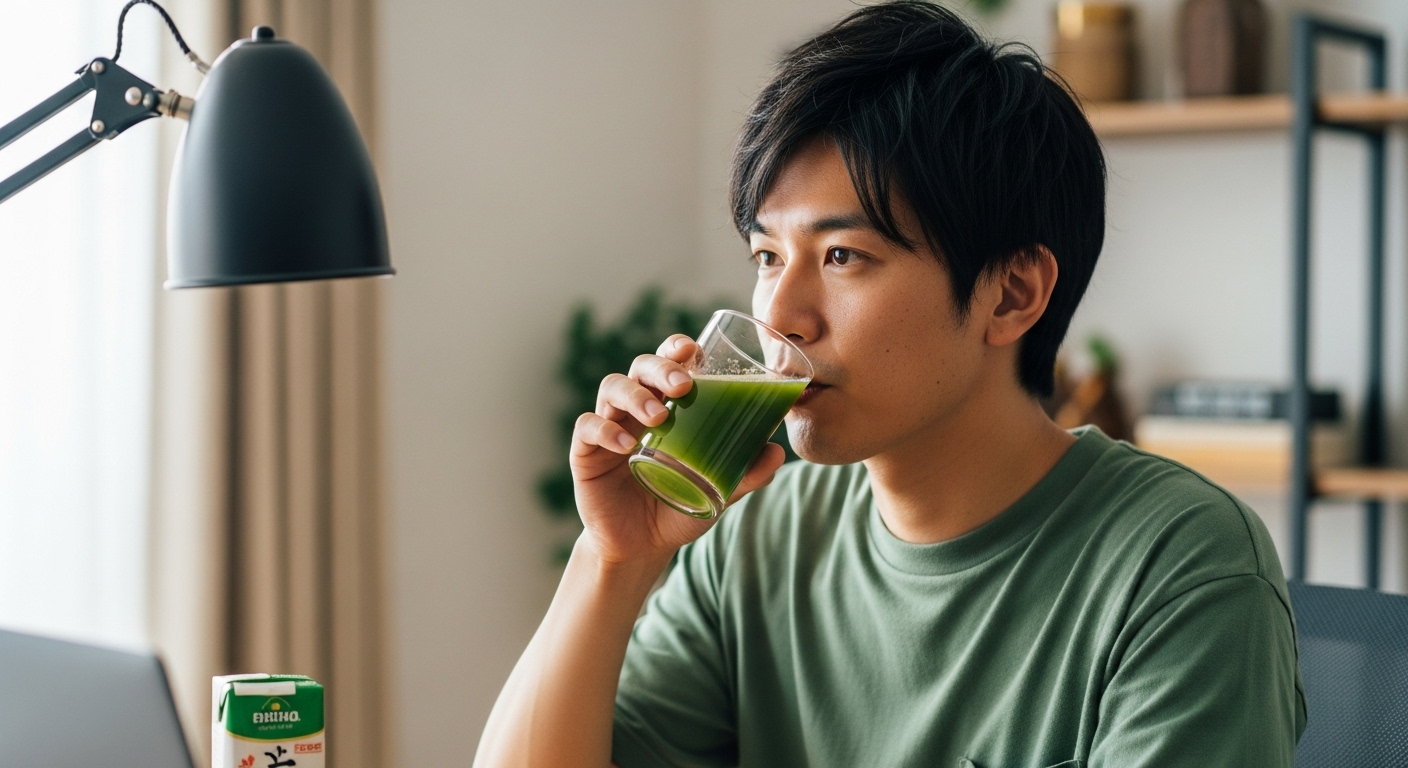 青汁飲むと抜け毛減る？本当の見方