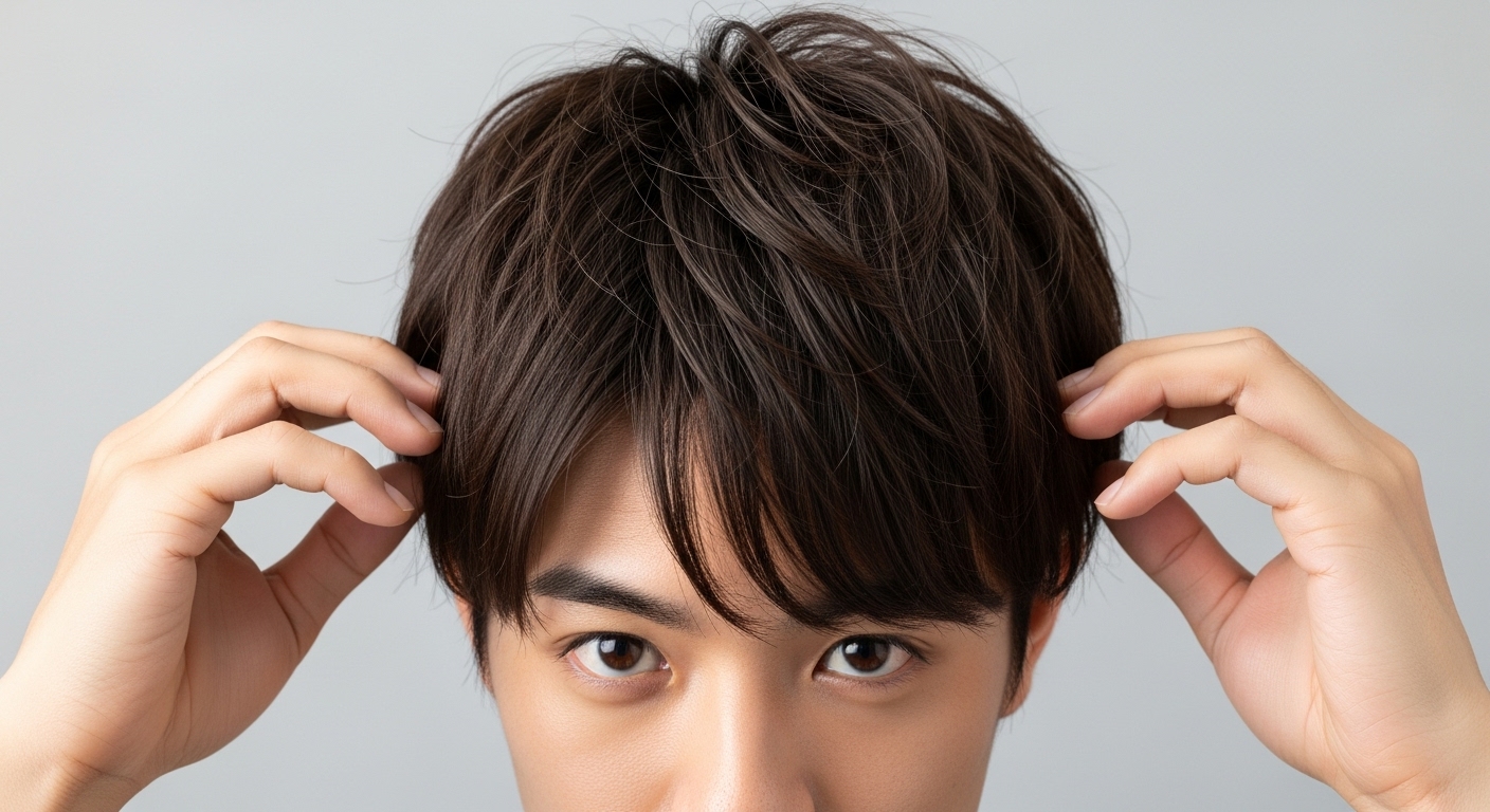 分け目を変えると薄毛は目立たない？先に答え：見え方は変わるが原因次第