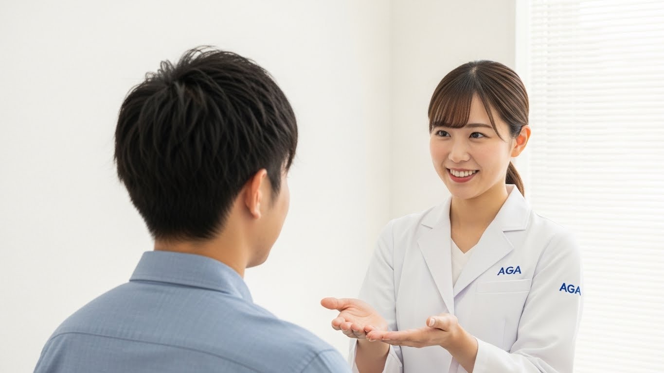薄毛・AGAで受診すべき目安（清潔感どころじゃないサイン）