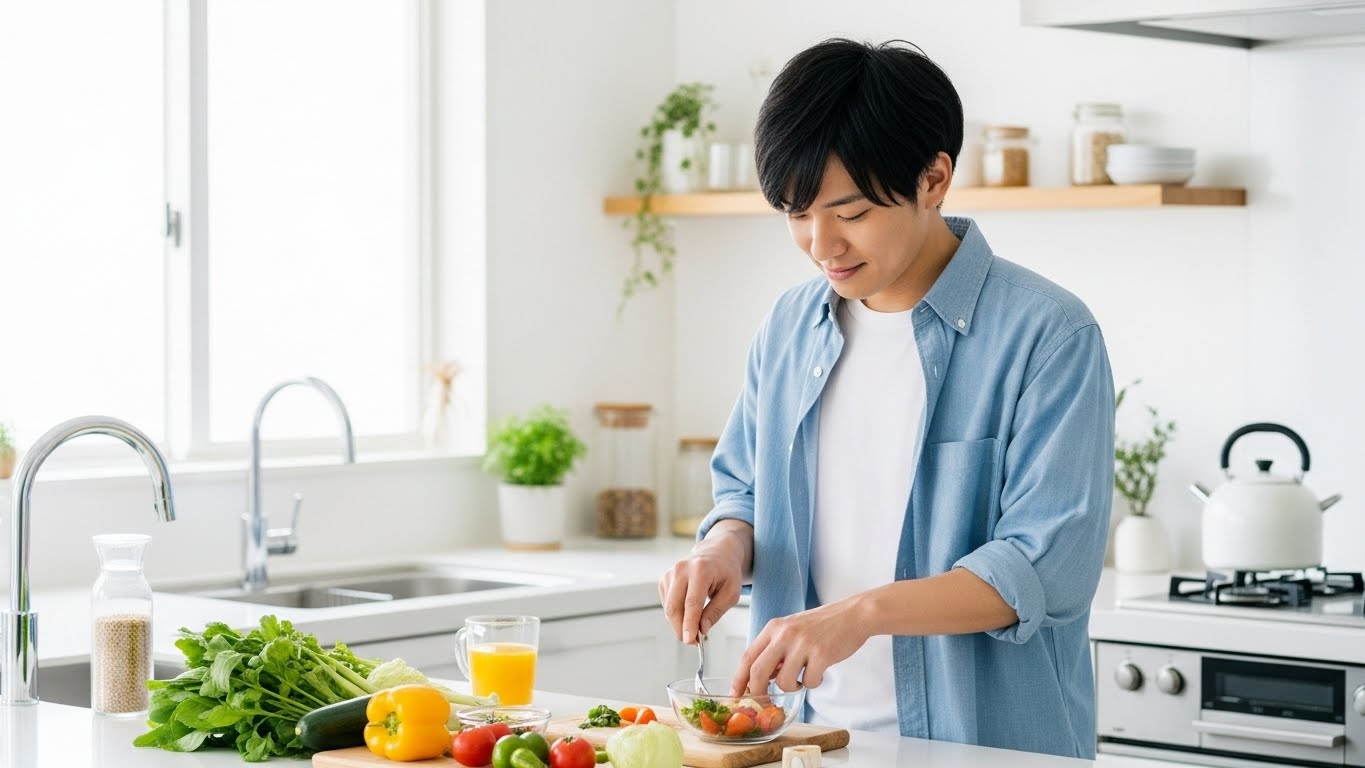 薄毛の食事改善は何を食べる？まず結論：優先順位は「材料→不足チェック→続く形」