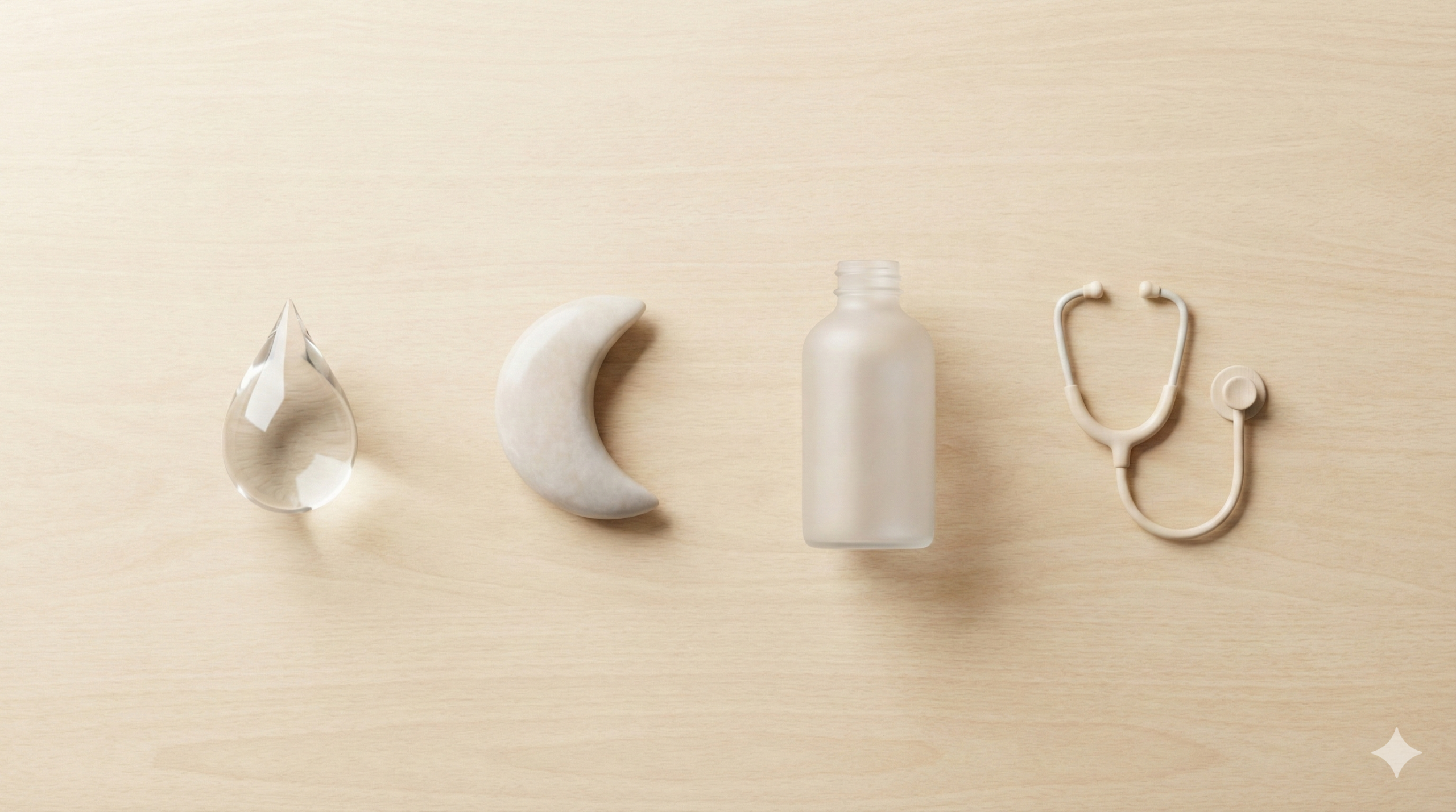 4つの無地アイコンで対策の順番を示すフラットレイ