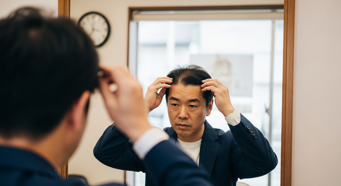 AGA治療薬の限界はどこ?波平さんがAGAクリニックに通って治療薬を飲み続ければフサフサになれるのか? 22 効く人の見分け方:産毛・細毛がある人は伸びしろが残っている