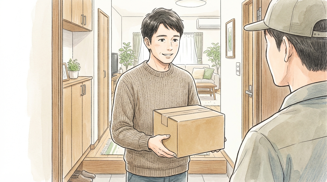 レバクリのAGA治療はどう?特徴・料金・口コミを整理 10 Man receiving package at home aa176ee4cf