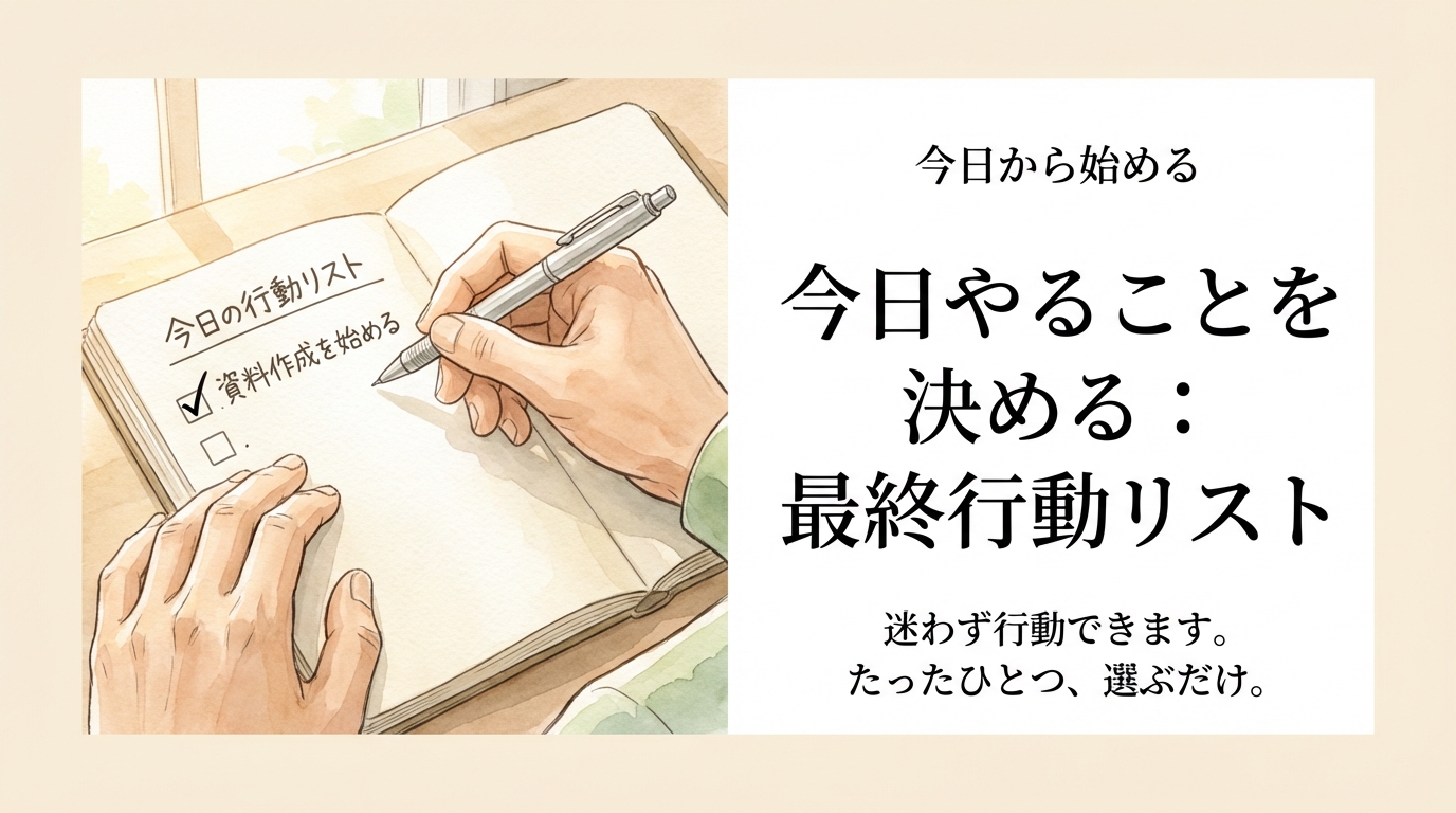 Man writing to do 202604041652